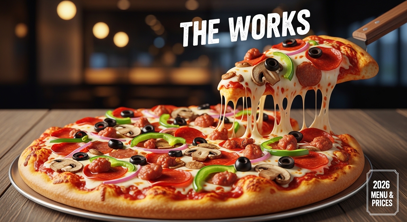 Papa John's The Works™ Pizza Menu with Prices 2026